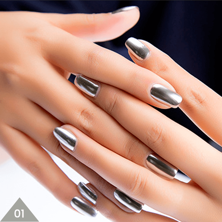 Metallic Pink Nails | Nails, Nail designs, Pink nails
